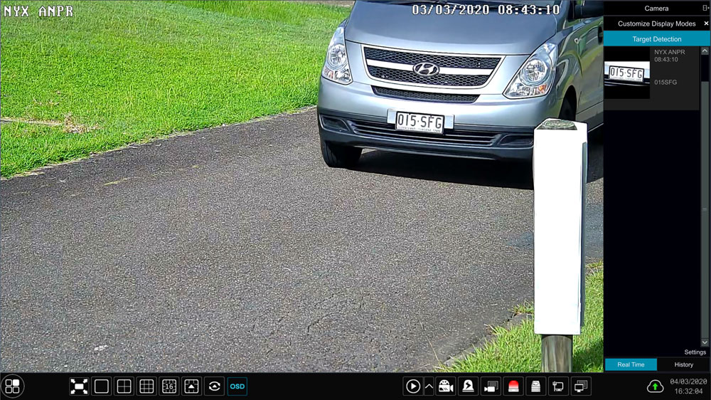 Compatible with NYX IQ Series Network Video Recorders, the IPB2-722 ANPR camera captures number plate images day & night and uses Optical Character Recognition